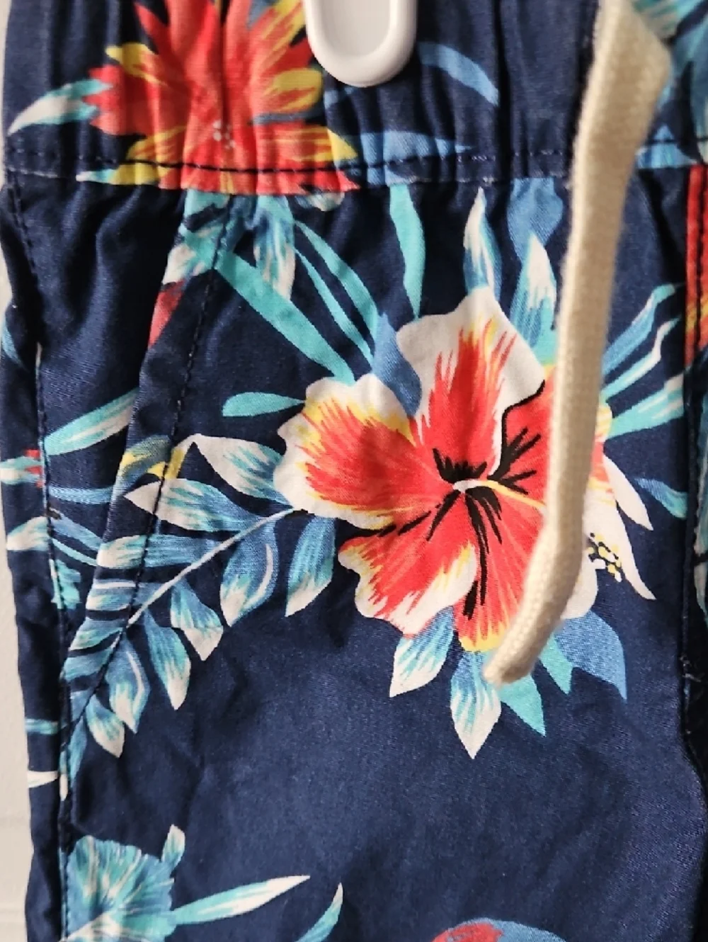 The Children's Place Navy Tropical Bird Shirt & Short Set - Picture 6 of 9